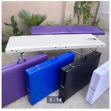 masaj kreslo: Yeni, Masaj kuşetkası, Qatlanan, rəng - Ağ