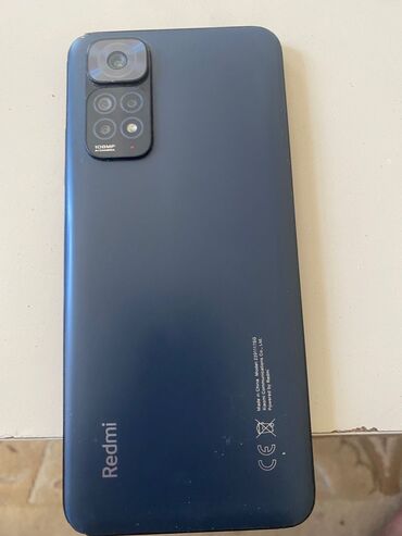 мобильный телефон: Redmi Note 11S, 128 GB, rəng - Göy, Barmaq izi, Face ID