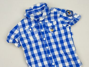 kamizelka romby: Shirt 4-5 years, condition - Perfect, pattern - Cell, color - Blue