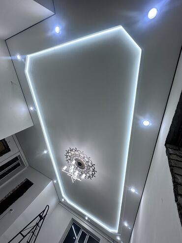 Натяжной потолок: Натяжной потолок Глянцевое, Матовое, 3D потолки Гарантия, Бесплатная консультация, Бесплатный замер — 9