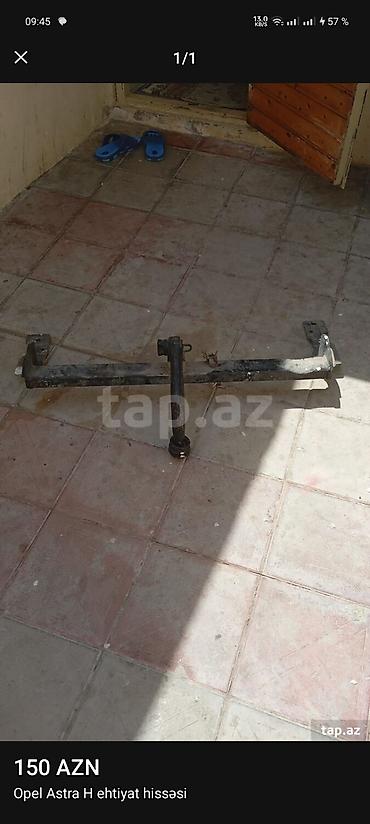 lapet qosqu: Opel Astra H üçün qoşqu çəngəli (farqop) və arxa bərkidici şassi — 1