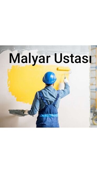 boya işi: Malyar, Oboy Ustası Evlərin, ofislərin və obyektlərin təmiri Malyar