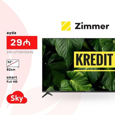 zimmer tv made in: Yeni Televizor Zimmer 32" FHD (1920x1080), Ünvandan götürmə, Pulsuz çatdırılma