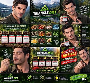 Vitaminlər və BAƏ: Triangle Diet – Təbii Güc Qarışımı Məhsul: Triangle Diet bitki — 2