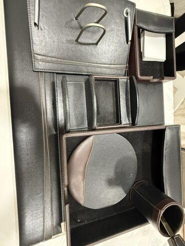 Masaüstü dəstlər: Ofis üçün dəri masaüstü təşkilatçı dəst – OFICA - Material: süni/dəri — 2