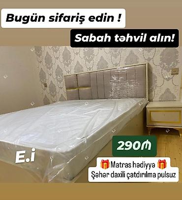 Çarpayılar: Yeni, İkinəfərlik çarpayı, Bazasız, Matras ilə — 13