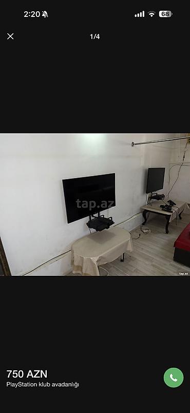 playstation prokat: PlayStation klub üçün tam dəst avadanlıq - PS4 dəsti: 108 ekran TV — 4