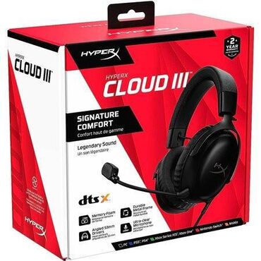 Наушники: HyperX Cloud III, состояние отличное, все работает на 5+