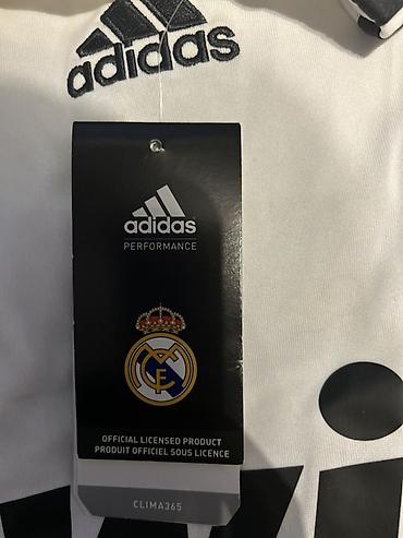 Kişi geyimləri: Futbolka, Adidas, S, rəng - Ağ — 1