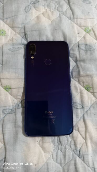 телефон редми нот 13 про: Redmi, Redmi Note 7, Колдонулган, 64 ГБ, түсү - Көк, 1 SIM