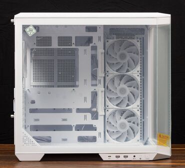 Korpuslar: MSI Gaming Case MAG PANO 100R PZ Black / White • Üst, yan və alt — 4