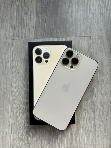 продаю китайский айфон: IPhone 13 Pro Max, Колдонулган, 256 ГБ, Алтын, Куту, 80 %