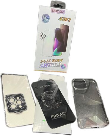 azerbaycan iphone 11 pro max: Mocom 4İN1 İphone 13 pro max 1.privacy glass 2.kamera glass 3.carbon