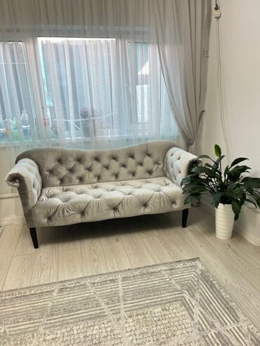 пуфик бархатный со стразами: Түз диван, Эки орундук, Vilyur
