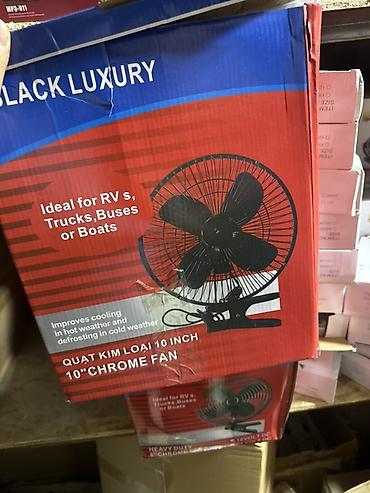 напольный вентилятор: Автомобильный вентилятор BLACK LUXURY на прищепке - Питание: 12V DC — 5