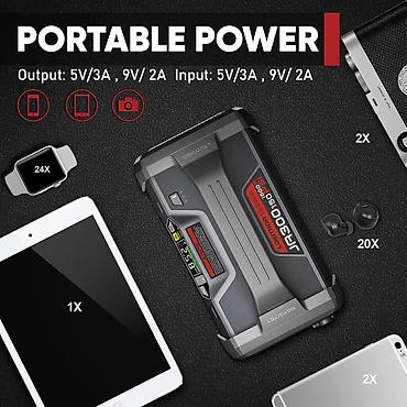 turbo traktor: Lokithor J300 Jump Starter + Kompressor LOKITHOR JA300 Jump Starter — 7