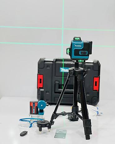 lazer ölçü: Makita yaşıl lazer səviyyə dəsti Peşəkar hizalama və ölçü işləri üçün — 2