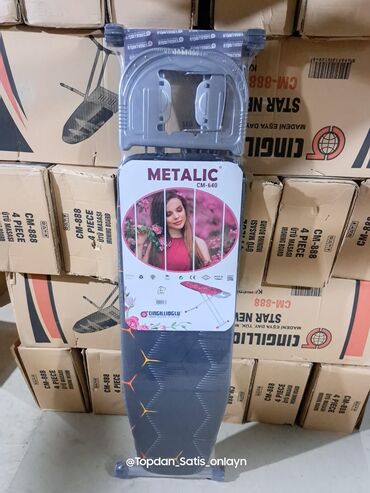 Ütüləmə lövhələri: Utu stolu qatlanan qalin ayaqli xrom utu altliqli — 13