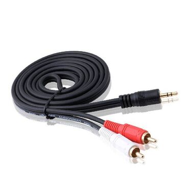 кабель для айфона: Кабель audio Jack 3.5 male - 2 RCA male - длина 1.5 метра. Для