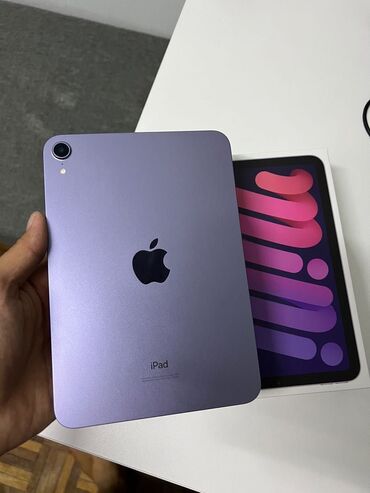 wifi klaviatura: Apple iPad Mini 6 64 GB Purple WiFi Satilir Real Aliciya Endirim