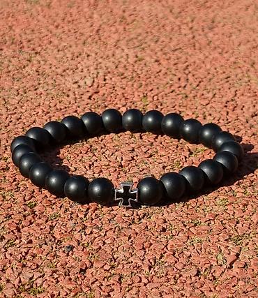 Narukvice: Kalist ručno rađene kamene brojanice od oniksa sa blagoslovom SPC — 19