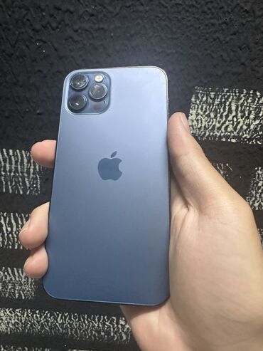 бутыль 12 литров: IPhone 12 Pro, 128 GB, Pacific Blue, Zəmanət, Barmaq izi, Simsiz şarj