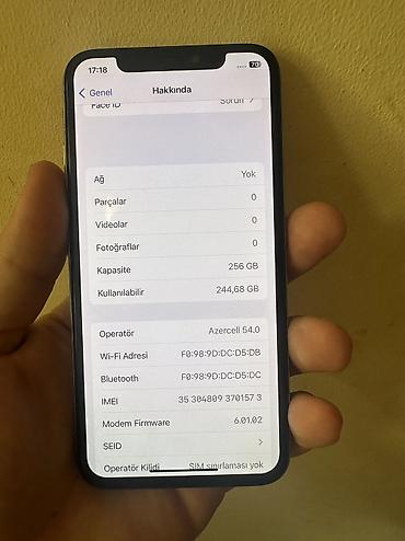Apple iPhone: IPhone X, 256 GB, Ağ — 3