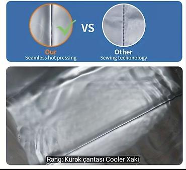 İdman və istirahət: Kürək çantası – izotermal “Cooler” (xaki-mavi) Ölçülər: - Hündürlük — 2