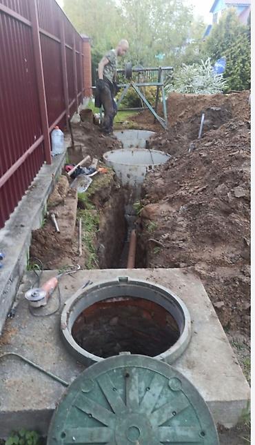 Канализационные работы: Канализация, септик, траншей. Монтаж наружной канализации и септиков — 4