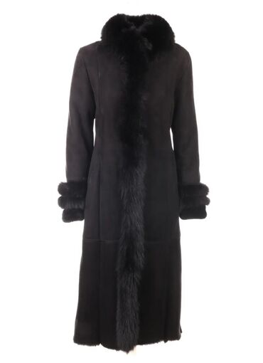 пальто мужское: Пальто, Зима, Замша, Длинная модель, XS (EU 34)