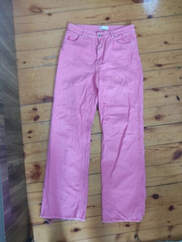 джинсы женские: Şalvar, Zara, 2XL (EU 44), rəng - Çəhrayı