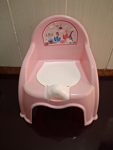 Xəstələr üçün unitazlar: Uşaq üçün oturacaqlı nəcislik (potty) - Rəng: açıq çəhrayı, ağ — 2