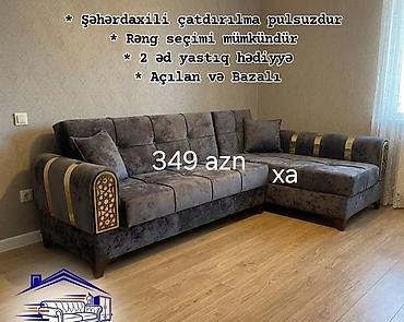 Divanlar: Künc divan – açılan və bazalı model - Şəhərdaxili çatdırılma — 1