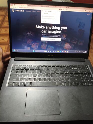 kindle купить в бишкеке: Ноутбук, Acer, 4 ГБ ОЭТ, 17 ", Колдонулган, Татаал эмес тапшырмалар үчүн, эс тутум SSD