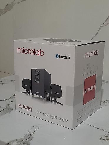 Колонки для ПК и ноутбуков: Microlab Subwoofer M-108BT 2.1 BLACK 11W — 13