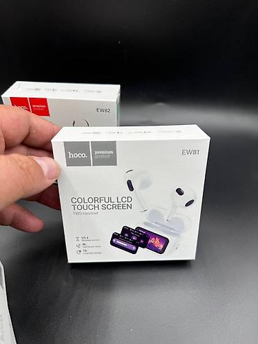 реставрация колонки: Беспроводные наушники hoco. COLORFUL LCD TOUCH SCREEN TWS Headset — 3