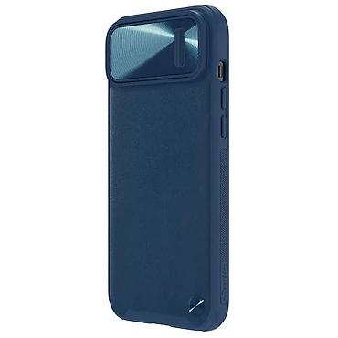 Maske i futrole za telefone: Maska Nillkin CamShield Leather S za iPhone 14 6.1 plava. Uz brzu — 2