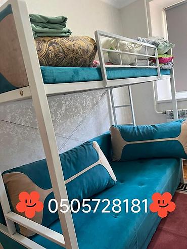 bunk bed: Двухъярусная кровать, Б/у, Складная — 1