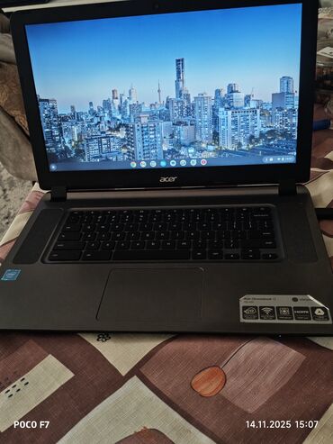 Acer: Acer Chromebook 15 (CB5-571) noutbuk Xüsusiyyətlər: - 15.6" geniş — 9