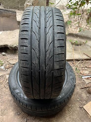 195 70 16 с: Летние шины Kumho Ecsta (надпись на боковине “ECSTA”), размер 215/50 — 1