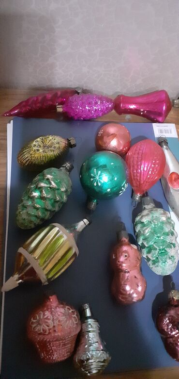 Yeni il oyuncaqları və bəzəkləri: Советские и немецкие игрушки для ёлки. 60 штук. все вместе 60 манат.т — 4