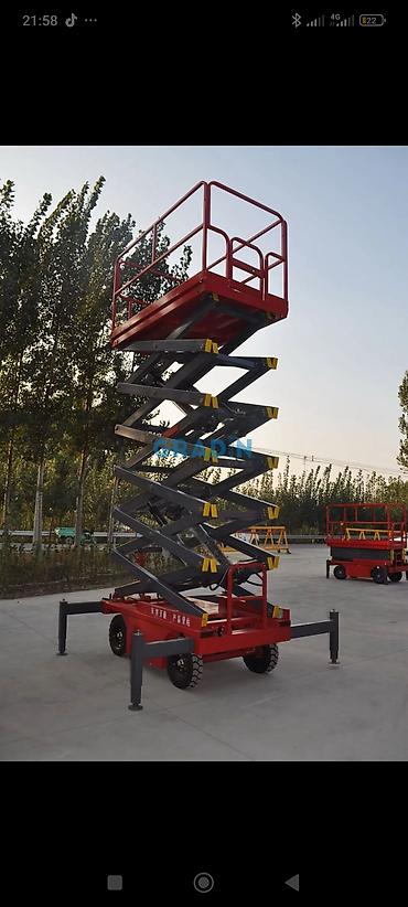 Оборудование для производства: Məhsul: Qayçı tipli elektrikli yüksəldici platforma 12 metrlik — 3