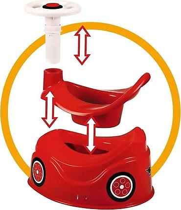 Ostali dečiji nameštaj: BIG Baby Potty – noša u obliku autića, crvena - Zabavan dizajn sa — 6