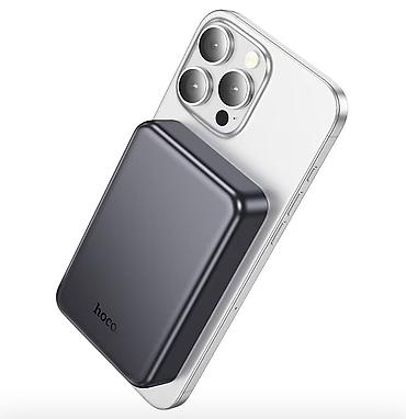 повербанк с максейф: HOCO магнитный внешний аккумулятор (MagSafe Power Bank) - Емкость — 4