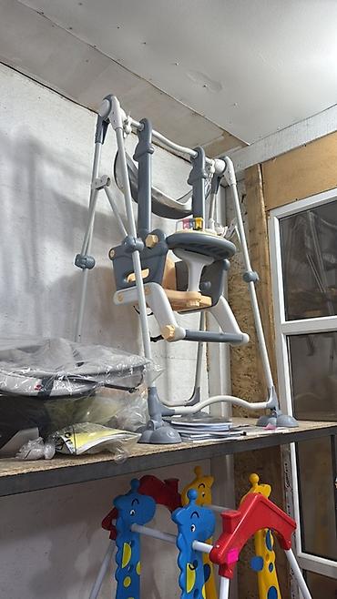 Игровые манежи: Игрушки Новая все Качеля Качели Горка Синий трактор Стол и стул — 7