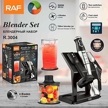 blender desti: RAF R.3004 Blender Set – 5-i 1-də mətbəx dəsti Xüsusiyyətlər: - Güc — 7