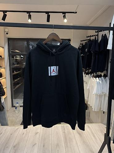 white: Мужская толстовка, L, Nike, Новый, цвет - Черный, Самовывоз — 1