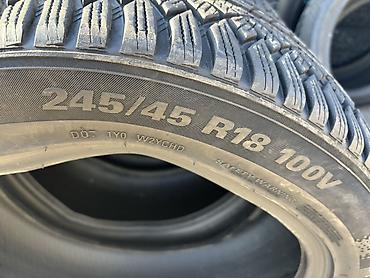 Шины: Шины 245 / 45 / R 18, Зима, Б/у, Комплект, Легковые, Корея, Kumho — 3