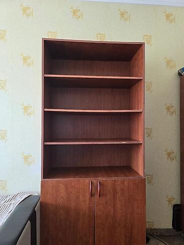 пластик шкаф: Ağac naxışlı çoxfunksiyalı kitab və sənəd rəfi - Material — 4