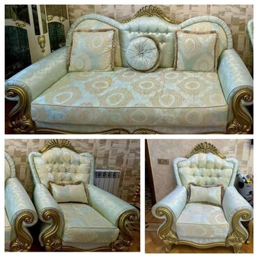 qız şekileri: Divan, 2 kreslo